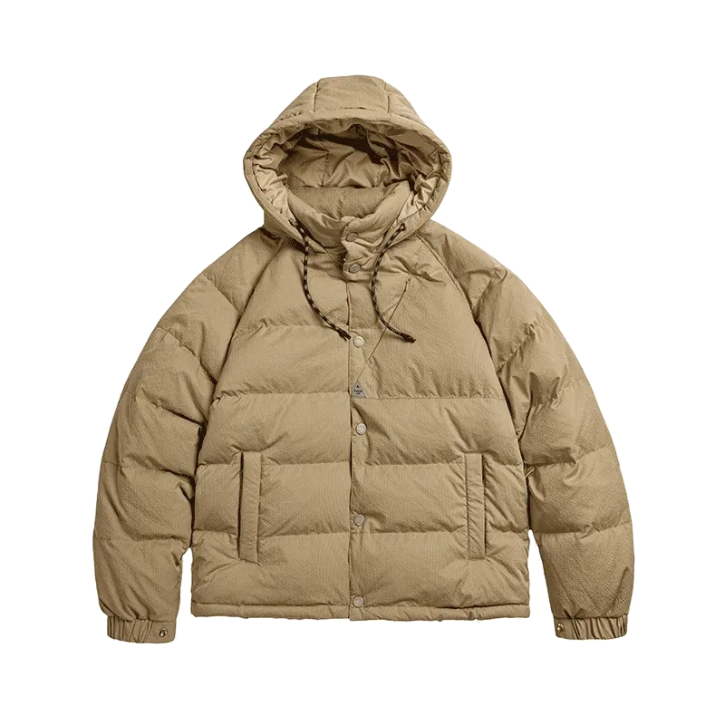 Women's Down Jacket 90 White Duck Down Hooded Jacket Top Winter Thickened Warm Loose Bread Jacket Cotton Jacket