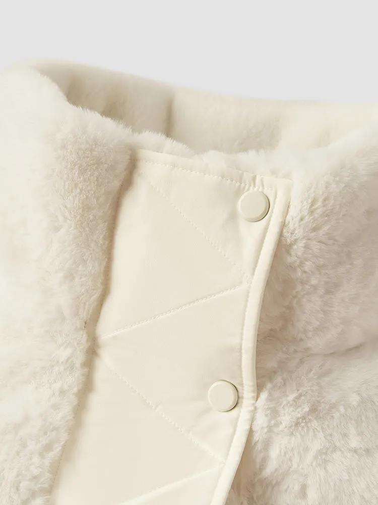 Women's medium length thin down jacket