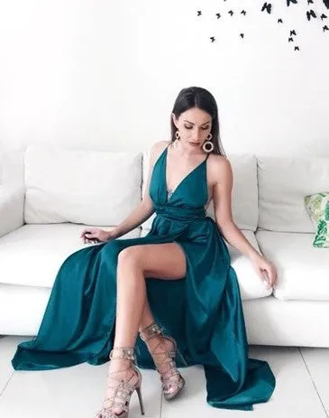 Women's Summer Satin Sleeveless Cross-Back Maxi Dress