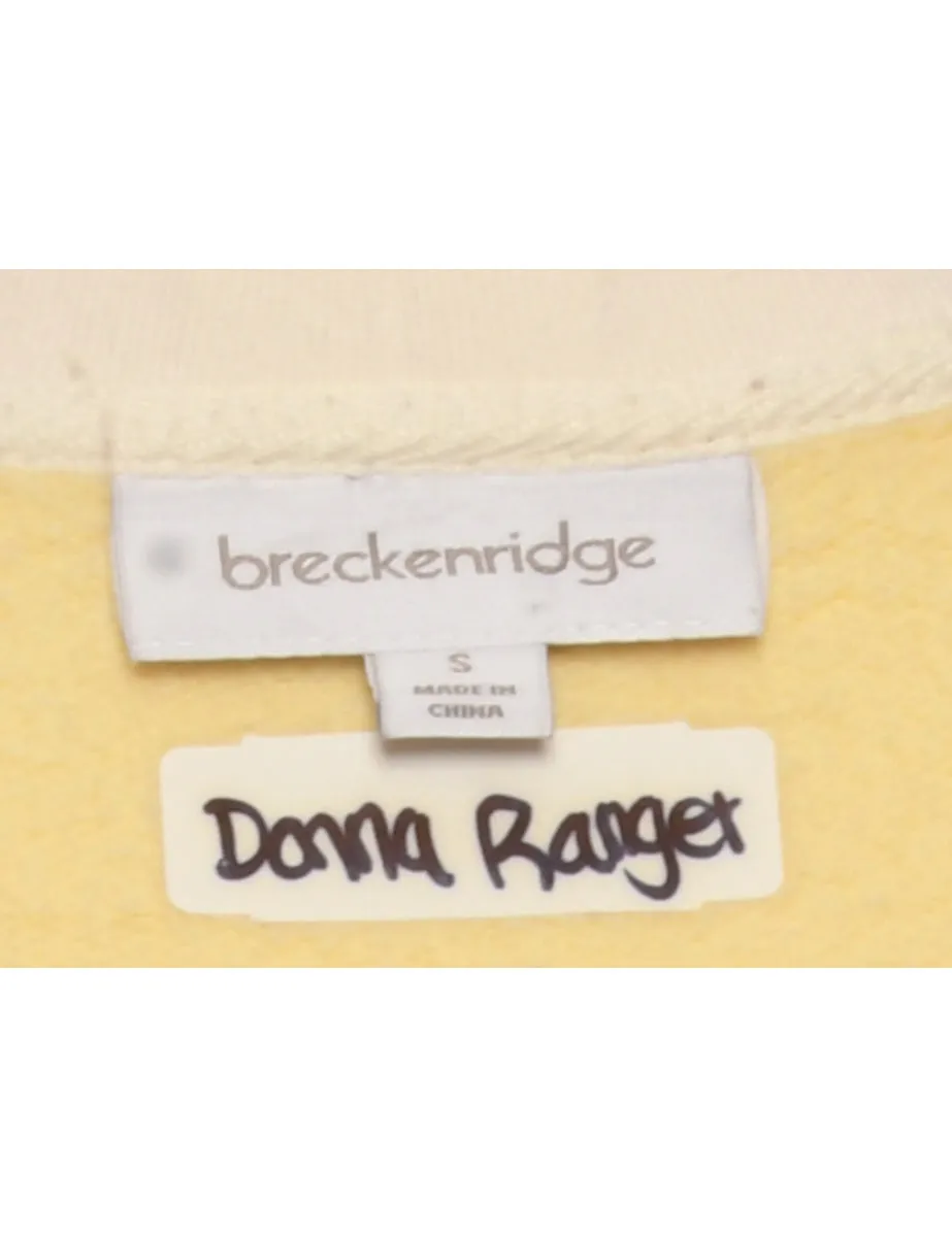 Yellow Breckenridge Printed Sweatshirt - S