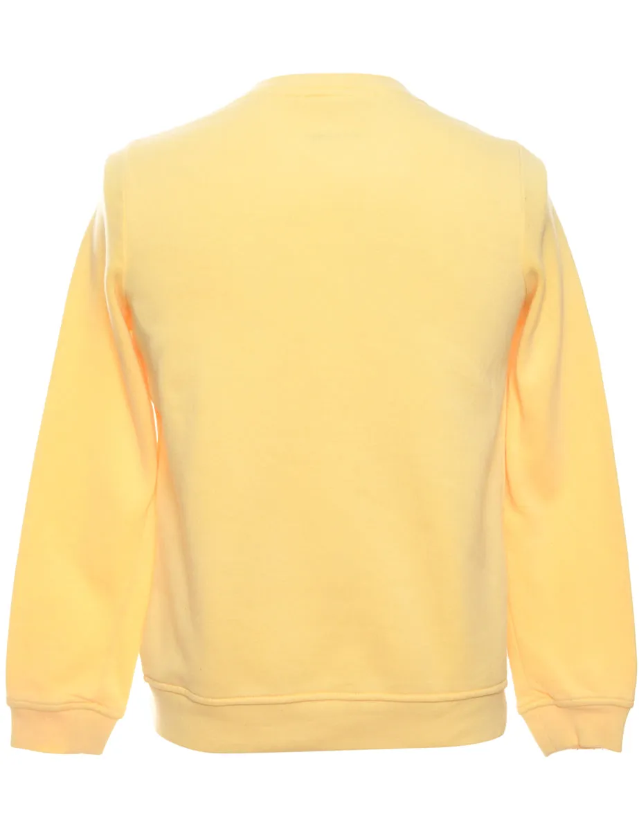 Yellow Breckenridge Printed Sweatshirt - S